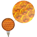 Double Face Amber Red LED Tuck Trailer Marker Turn Signal Light with Chrome Housing
