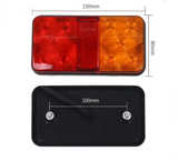 12V 24V LED Heavy Duty Truck Trailer Rv Red & Yellow Parking Brake Tail Lights